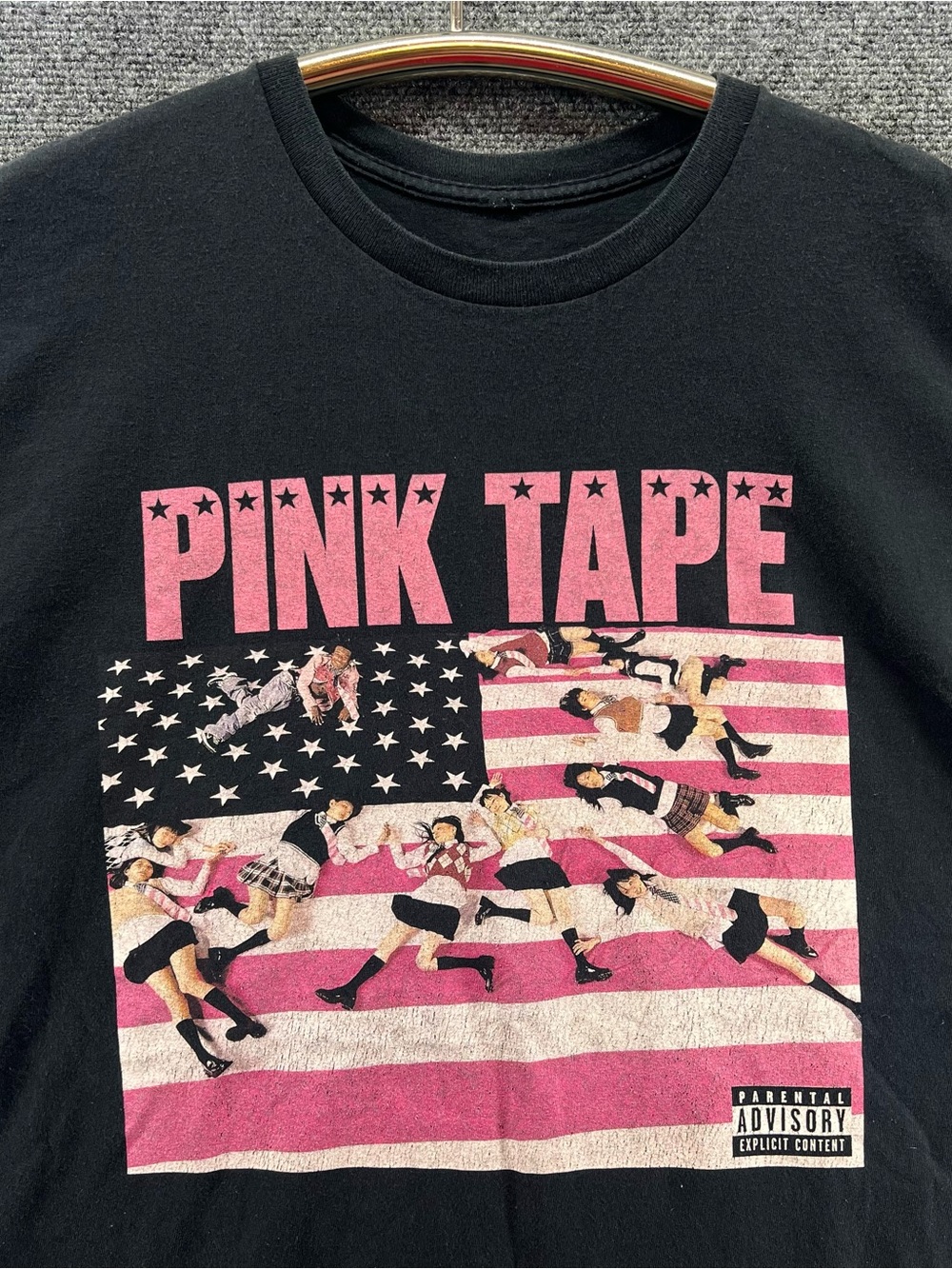 Lil Uzi Vert Pink Tape 2023 Tour Dates Merch T-Shirt 2XL Black Rap Concert RARE